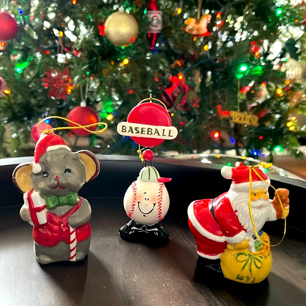 Vintage Christmas Ornament Set